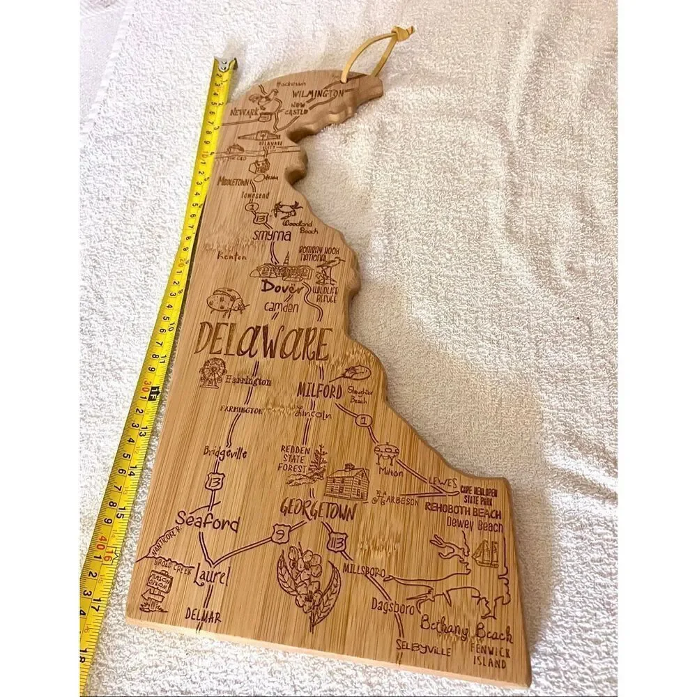 Totally Bamboo Destination Delaware Cutting & Serving Board